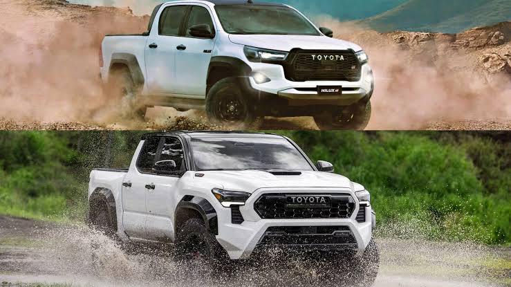 Toyota Tundra vs Hilux size comparison