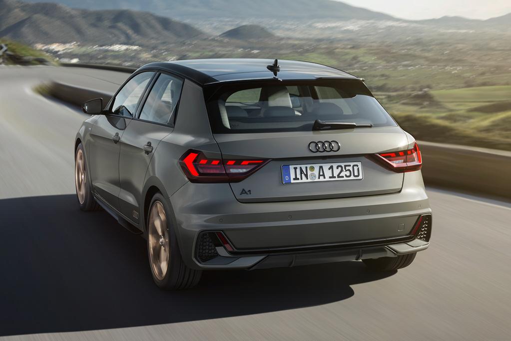 Audi A1 rear three-quarter view